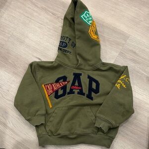 GAP Kids Olive Graphic Hoodie